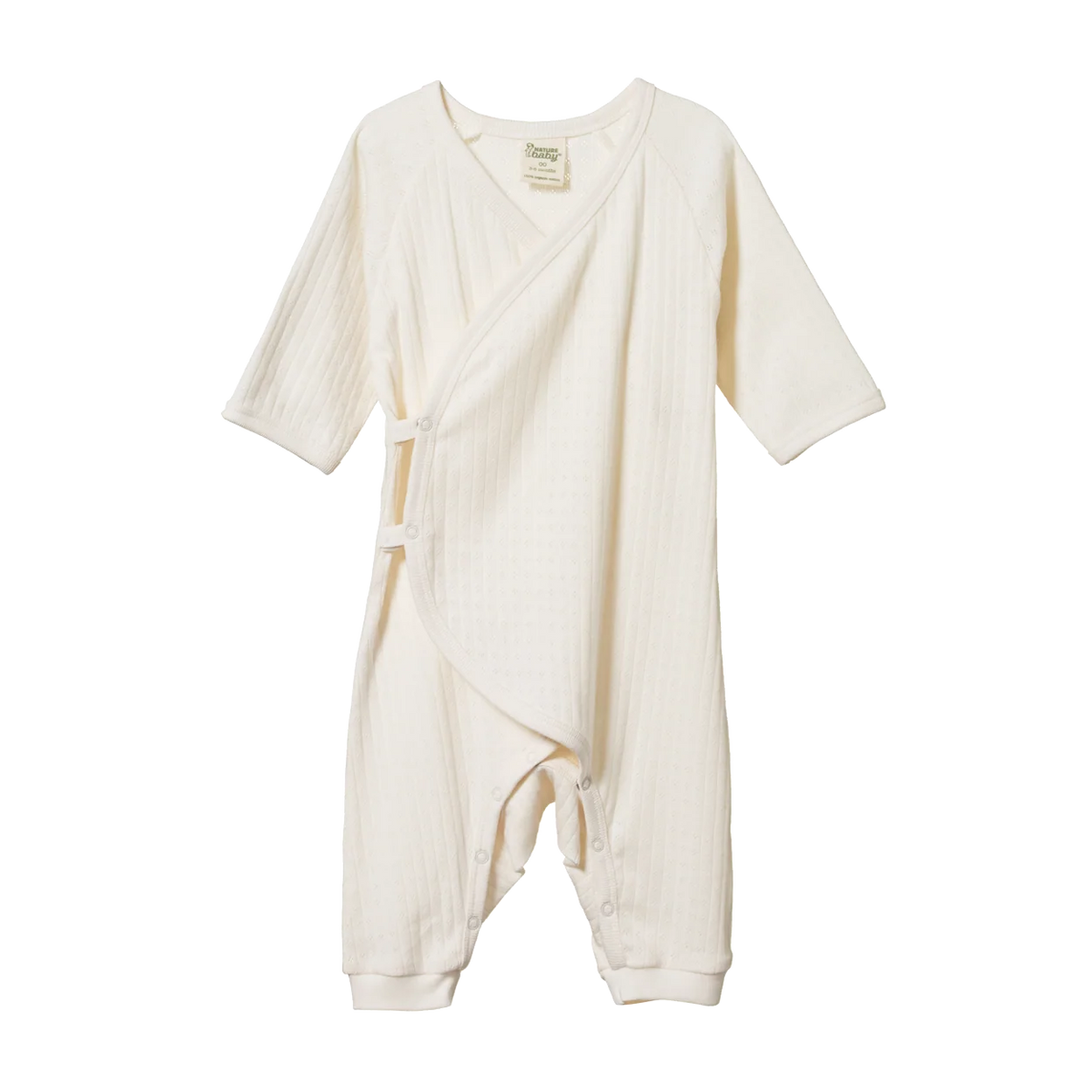 Kimono Stretch & Grow Pointelle || Natural