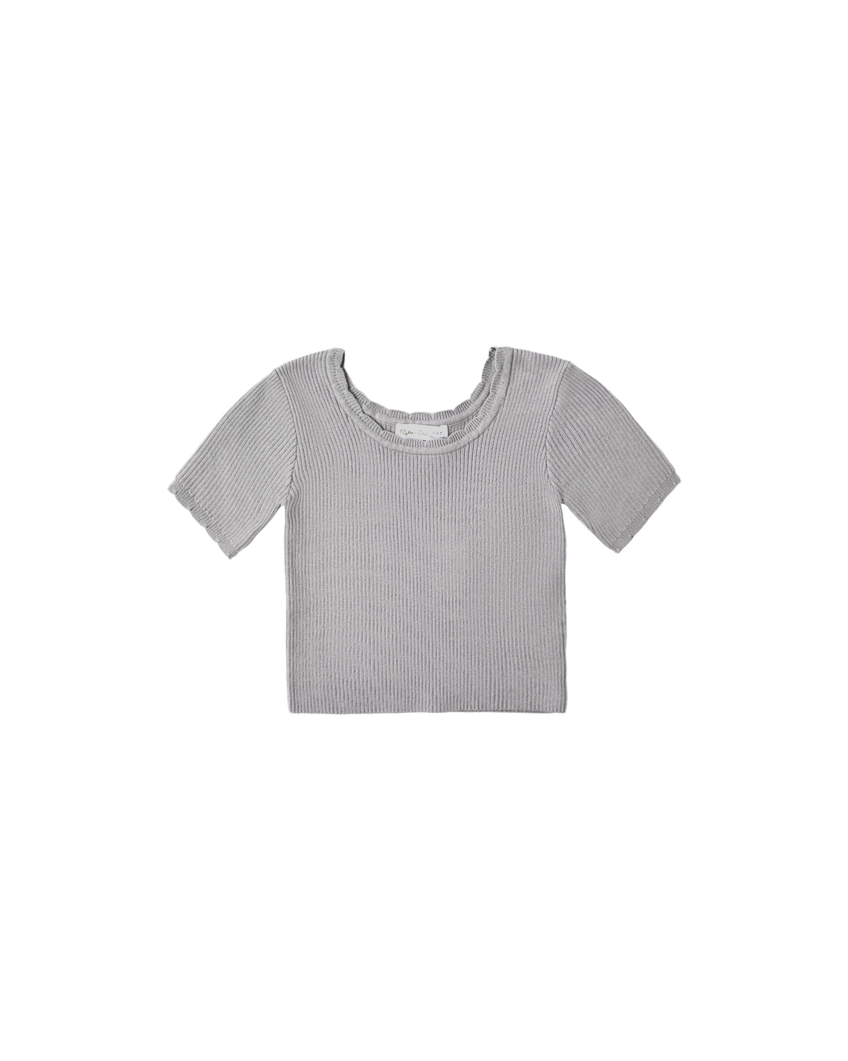 Scallop Tee || Dusty Blue
