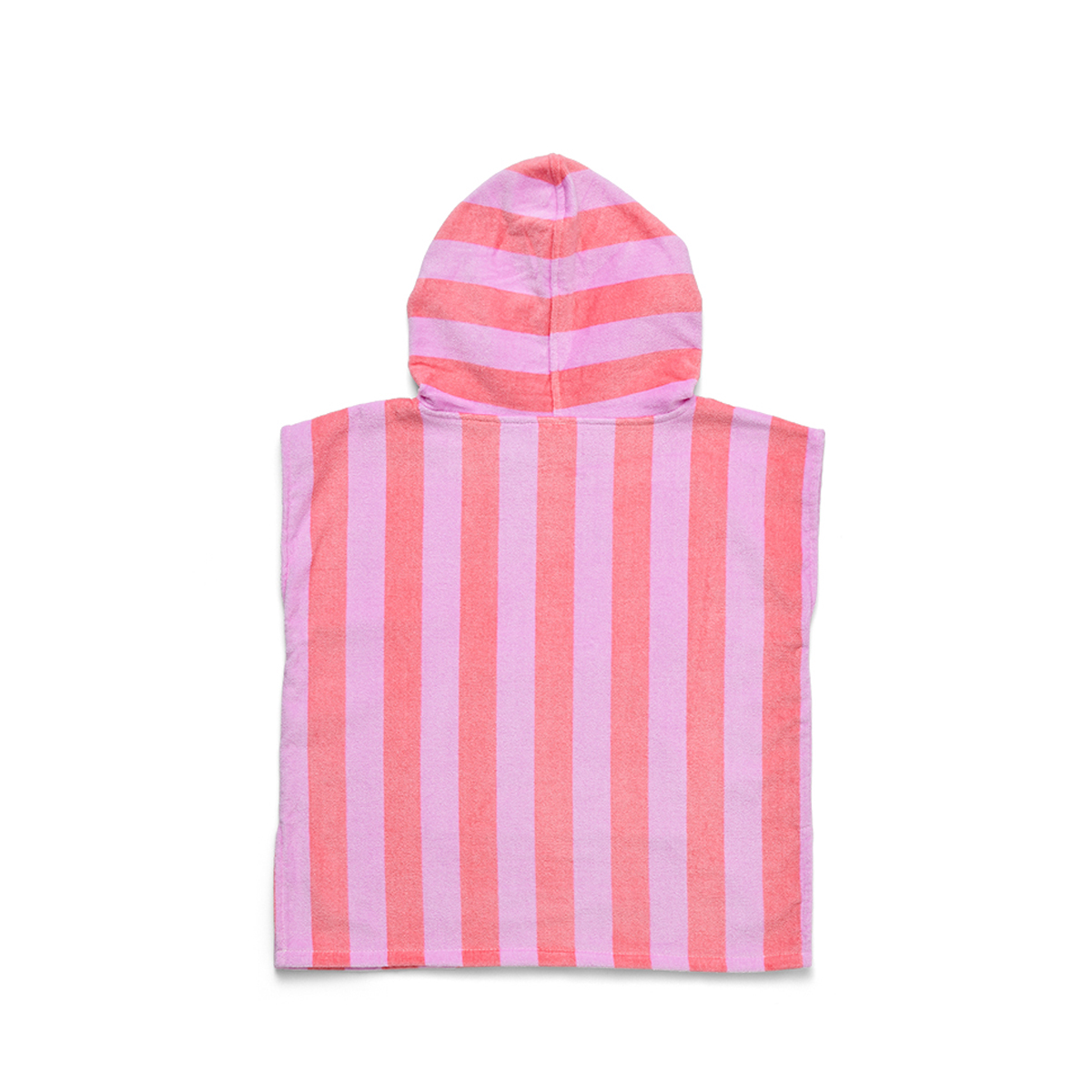 Hooded Towel || Flamingo Stripe