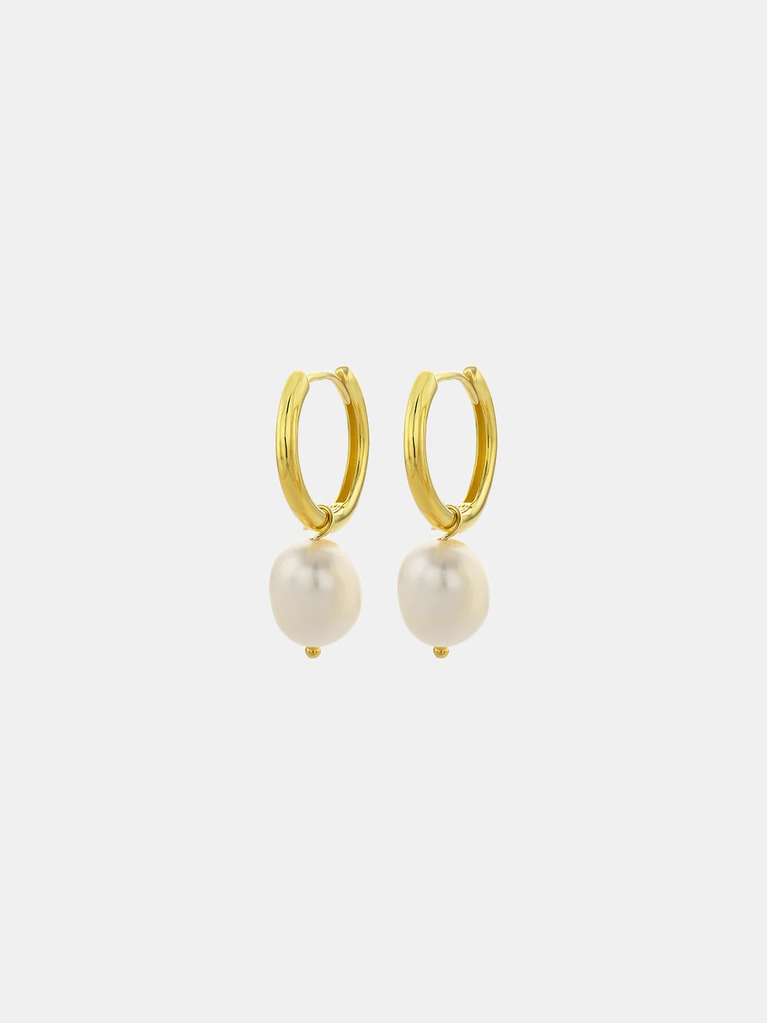 Pearl Hoop Huggies Medium