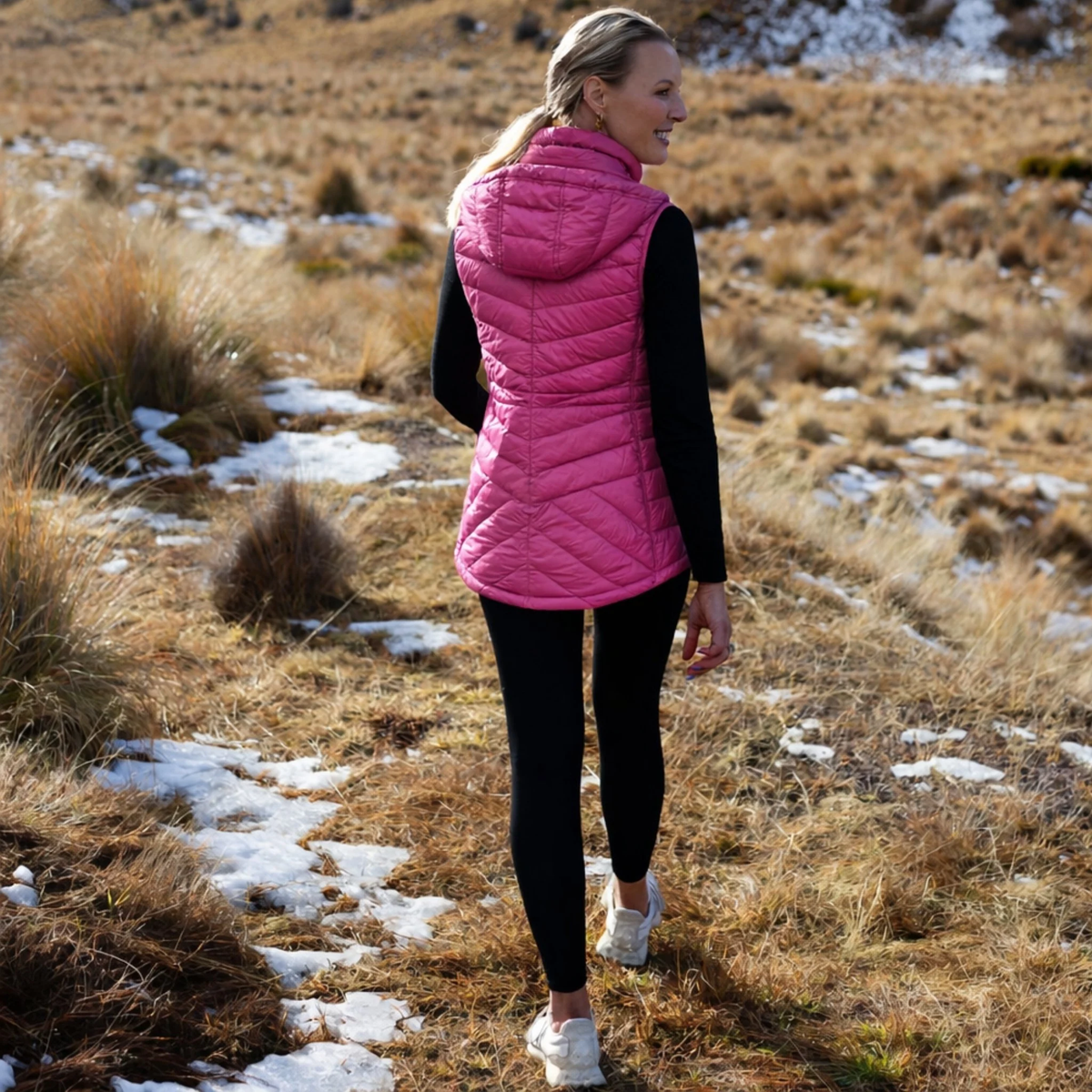 Mary Claire - Women's 90/10 Packable Down Vest || Rose Violet