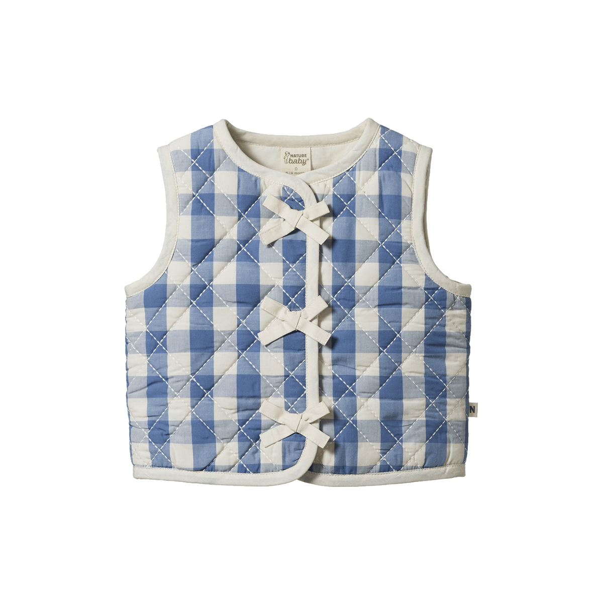 Marlo Quilted Vest || Bluebelle Check