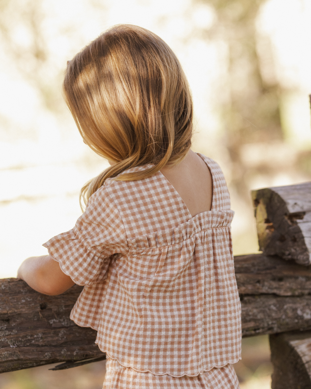 Francie Blouse || Fawn Gingham