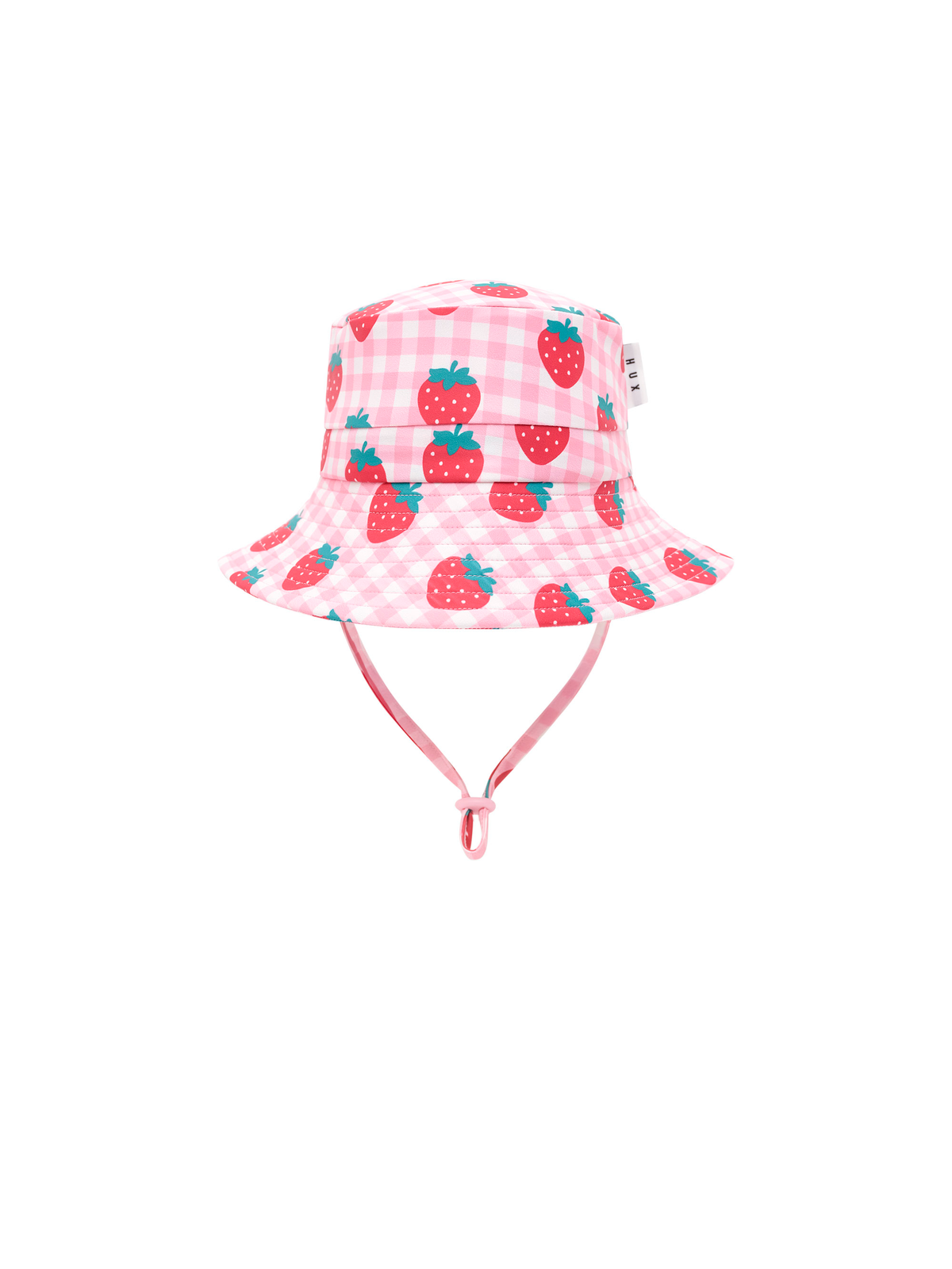 Strawberry Check Swim Hat