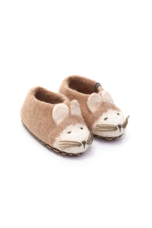 Mouse Slippers || Nude