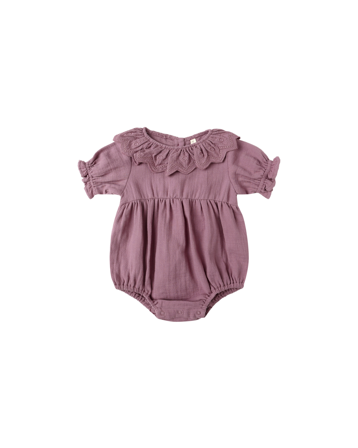 Collared Romper || Mulberry