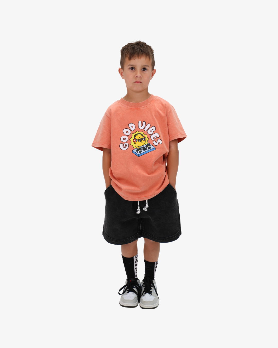 Orange Wash DJ Tee