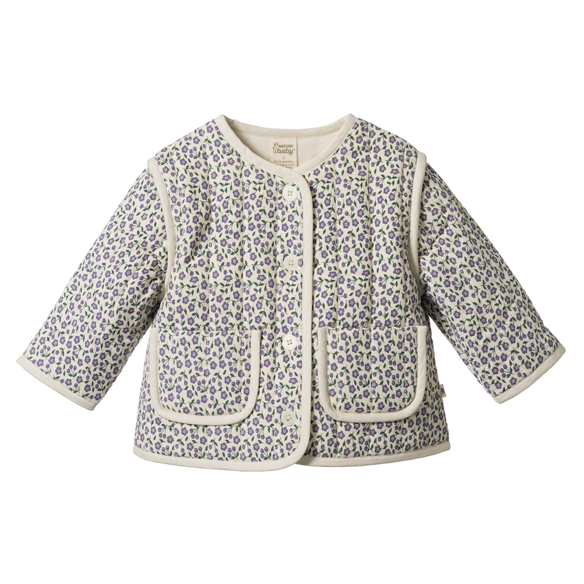 Edith Quilted Jacket || Briarwood Heron Print