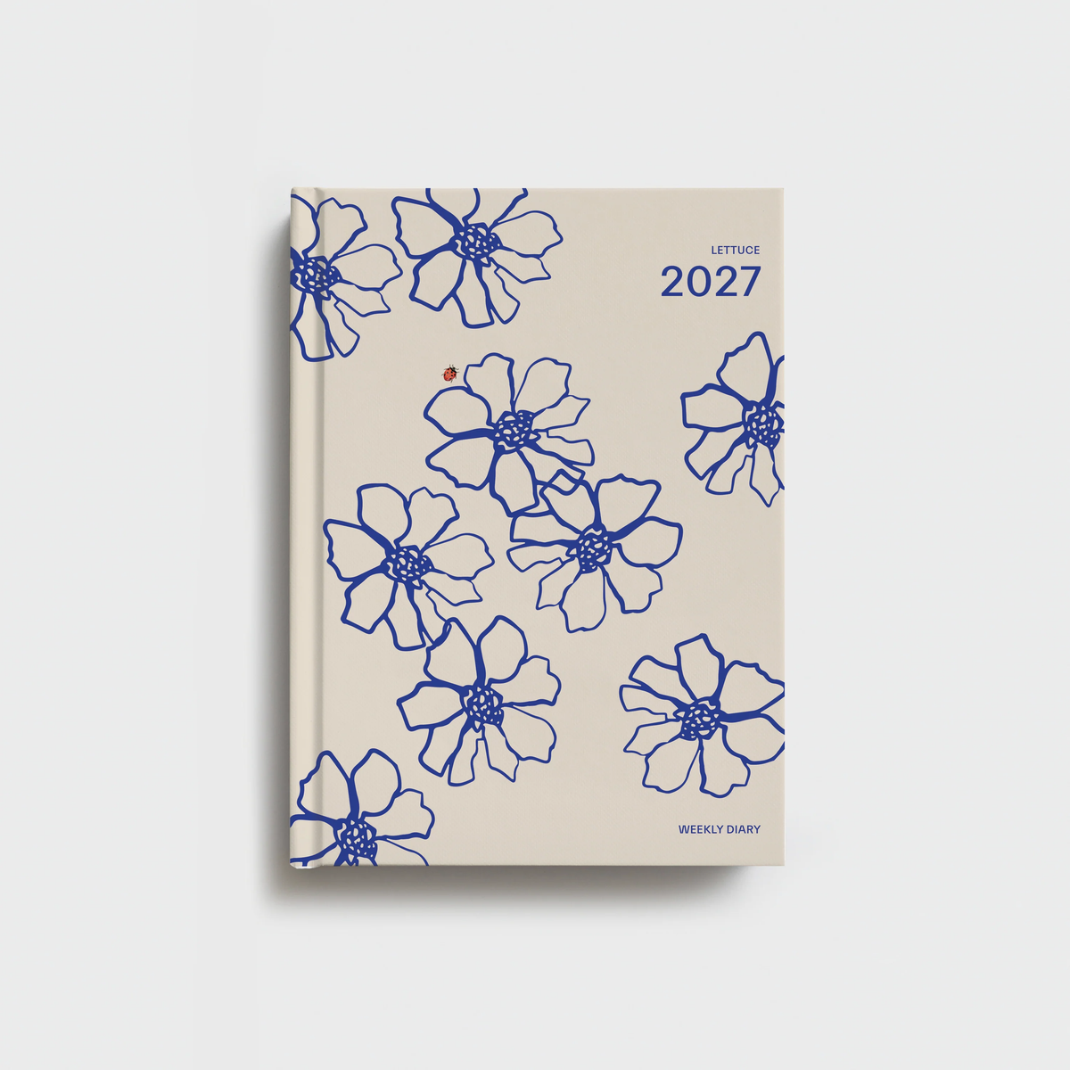 Lettuce Weekly Diary 2027 || Blue Flowers