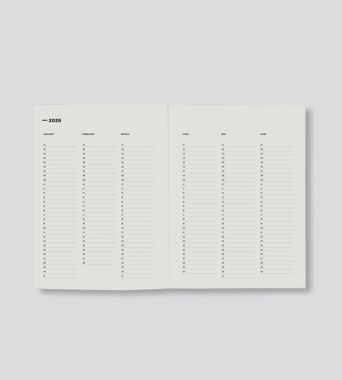 Lettuce Weekly Diary 2026 || Midnight