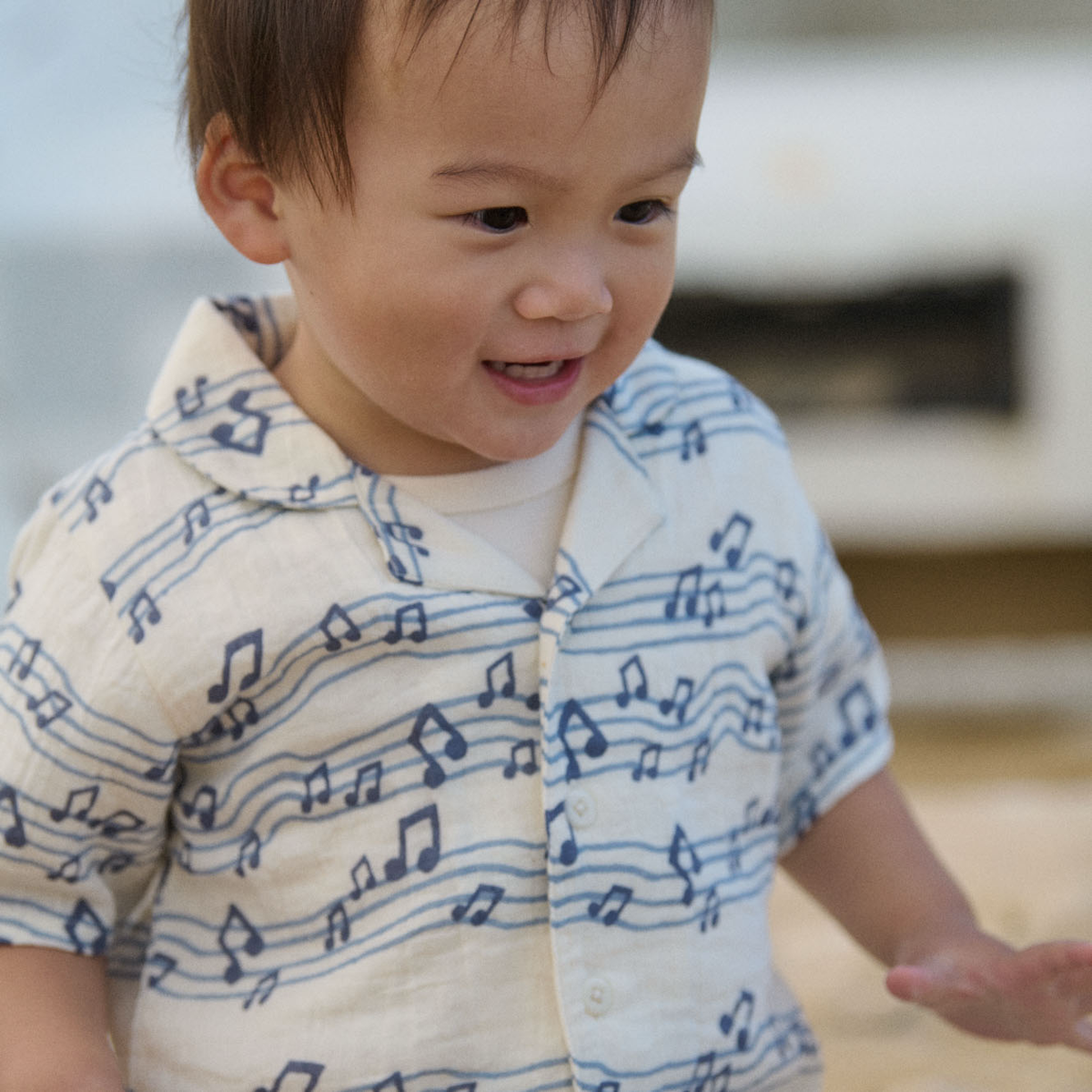 Guthrie Muslin Shirt || Rhythm Print