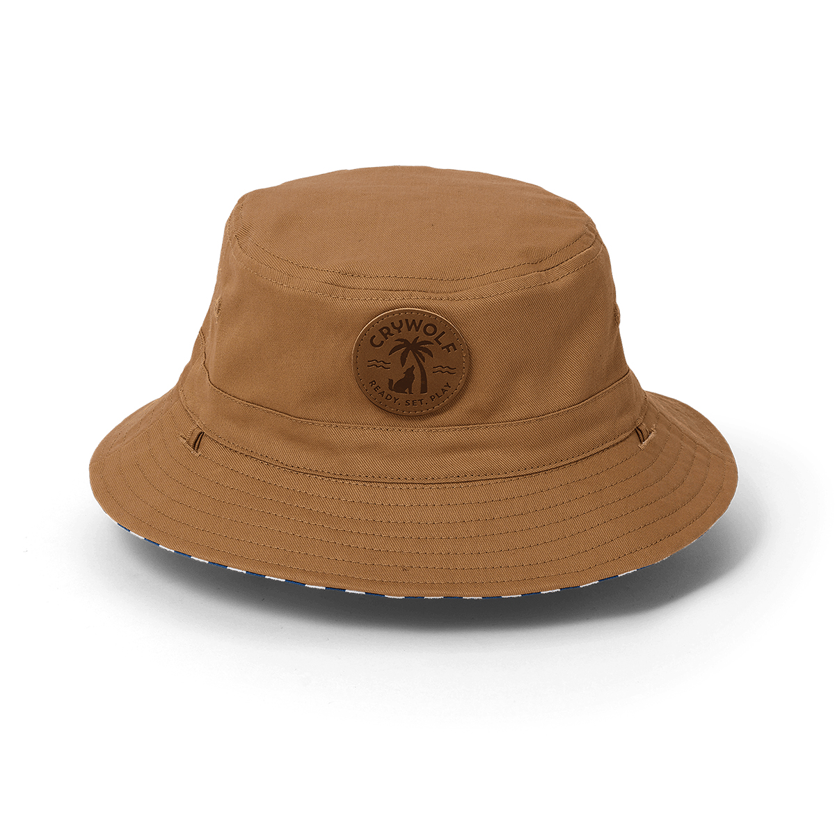 Reversible Bucket Hat || Deep Sea Stripe