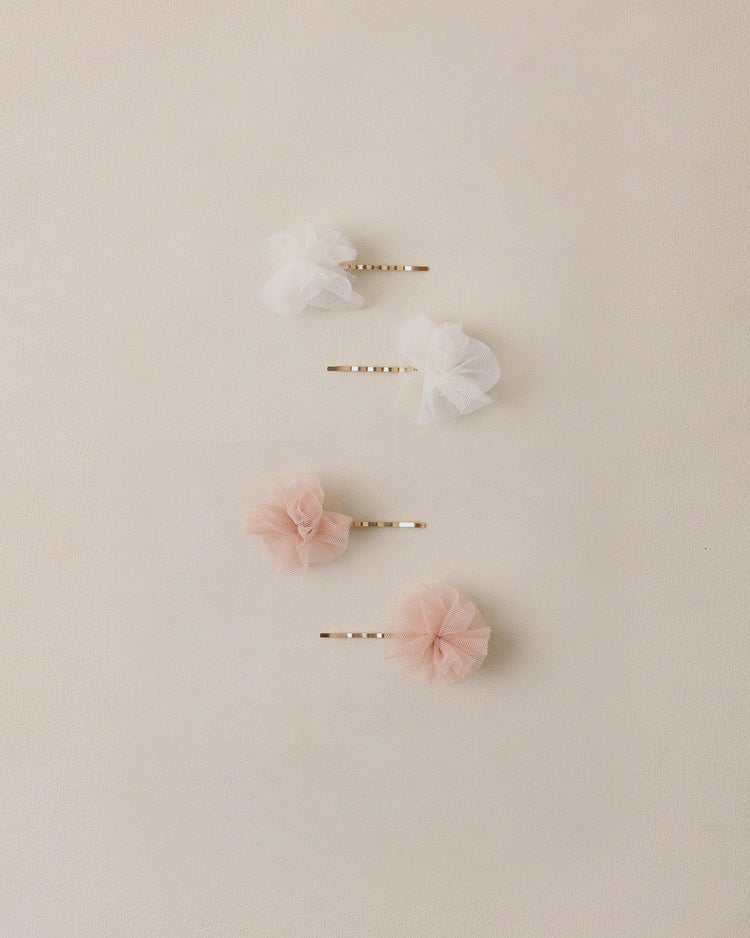 Pom Pom Pins || Pearl/Pink