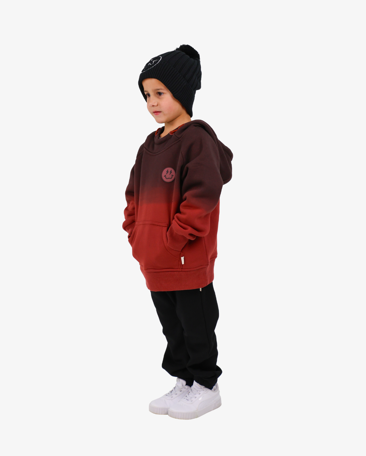 Smiley Dip Dye Hoodie