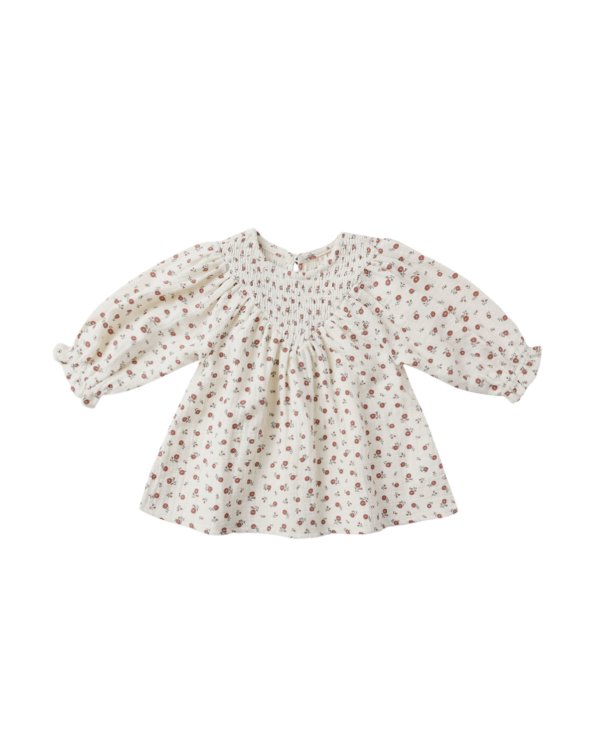 V Smocked Dress || Winter Ditsy