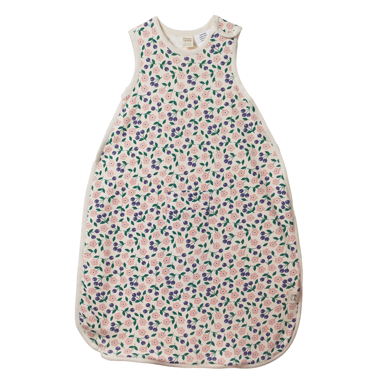 Organic Cotton & Merino Sleeping Bag || Grande Briarwood Print