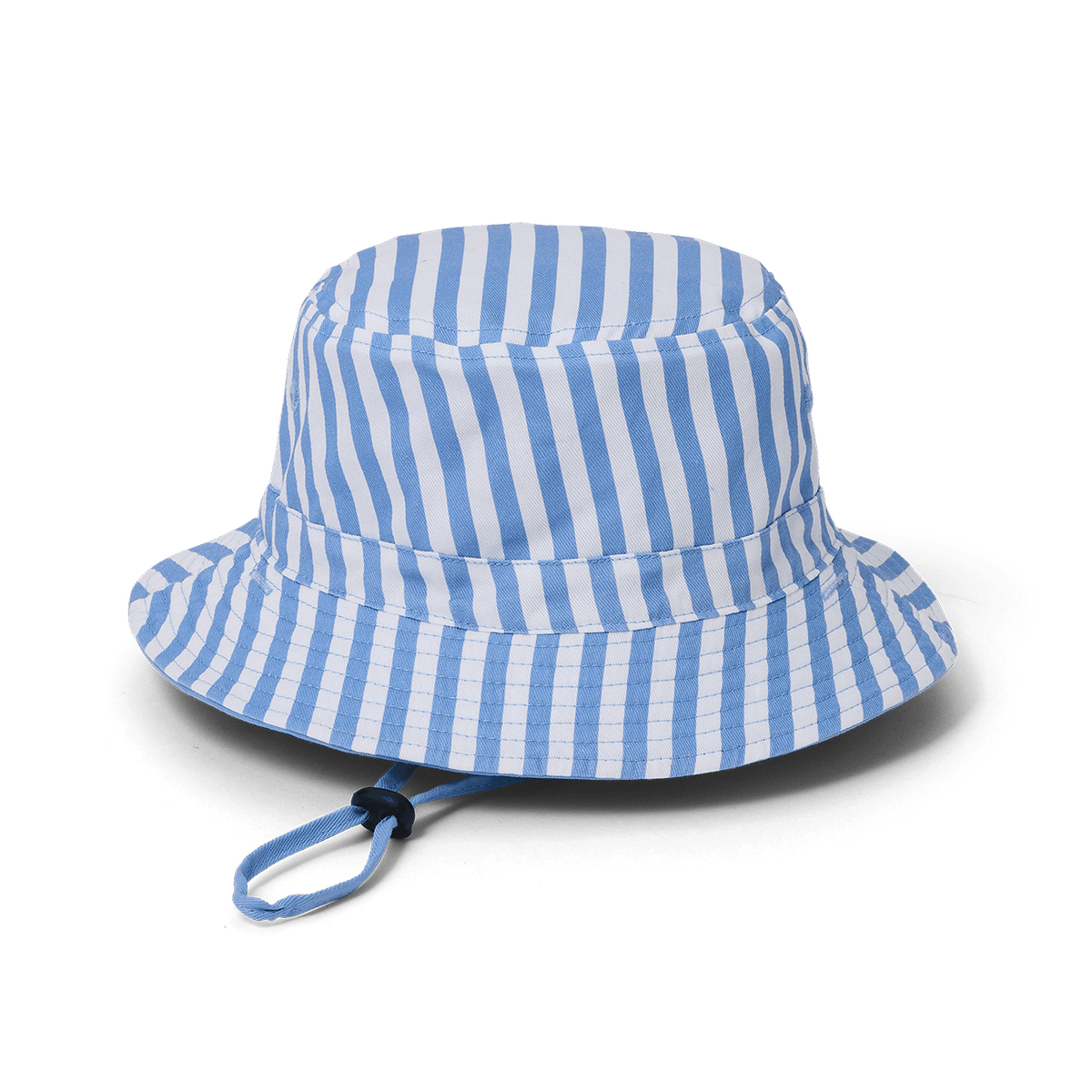 Reversible Bucket Hat || Sky Blue Stripe