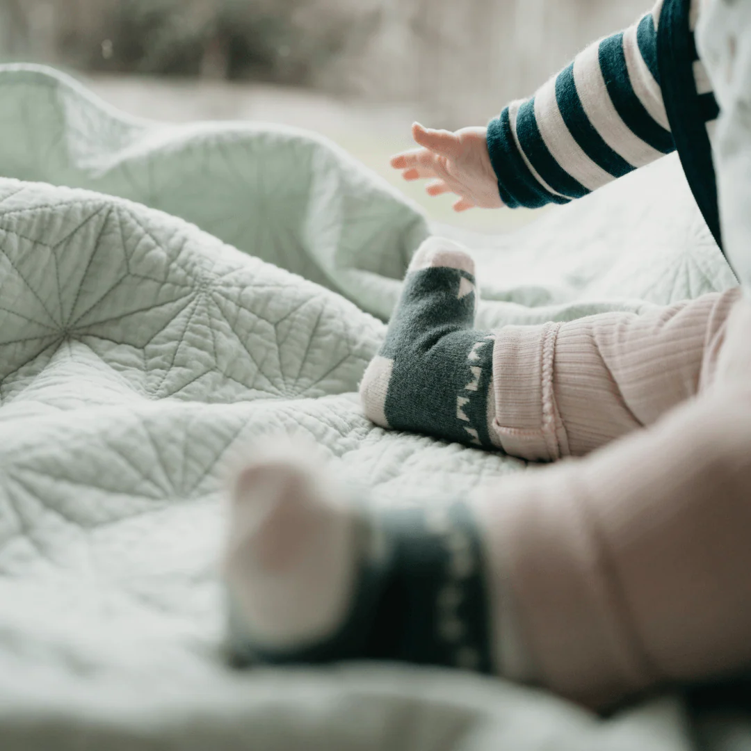 Mosey Merino Baby Socks || Rook
