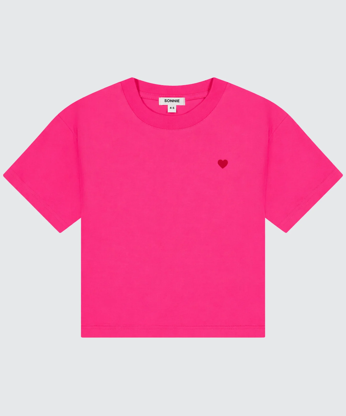 Heart Tee || Hot Pink