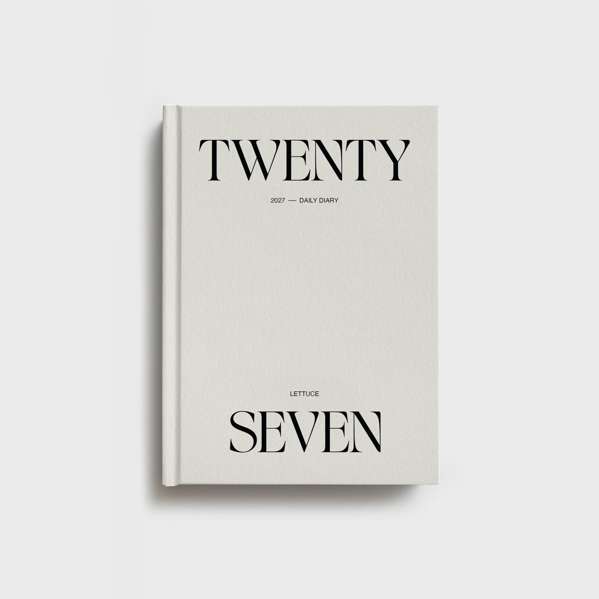 Lettuce Daily Diary 2027 || Minimal Typographic