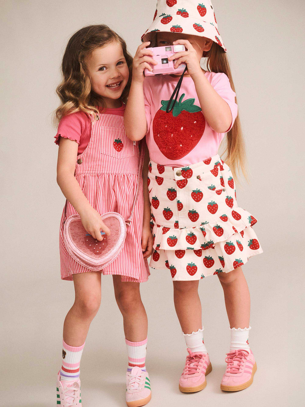 Strawberry Tiered Skirt || Multi