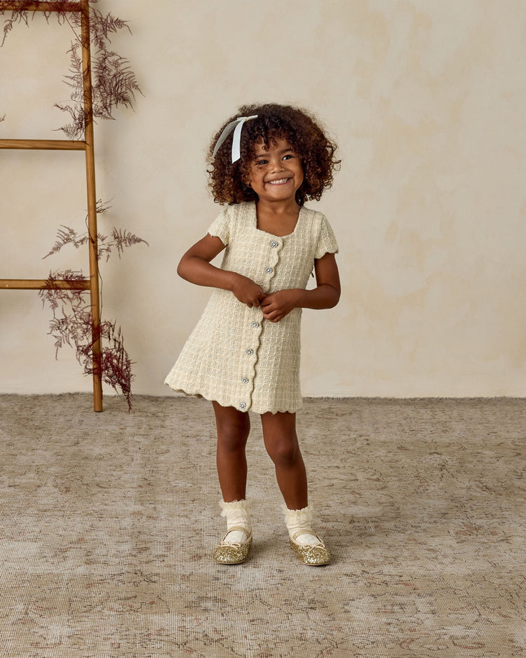 Ruffle Socks || Ivory/Raspberry