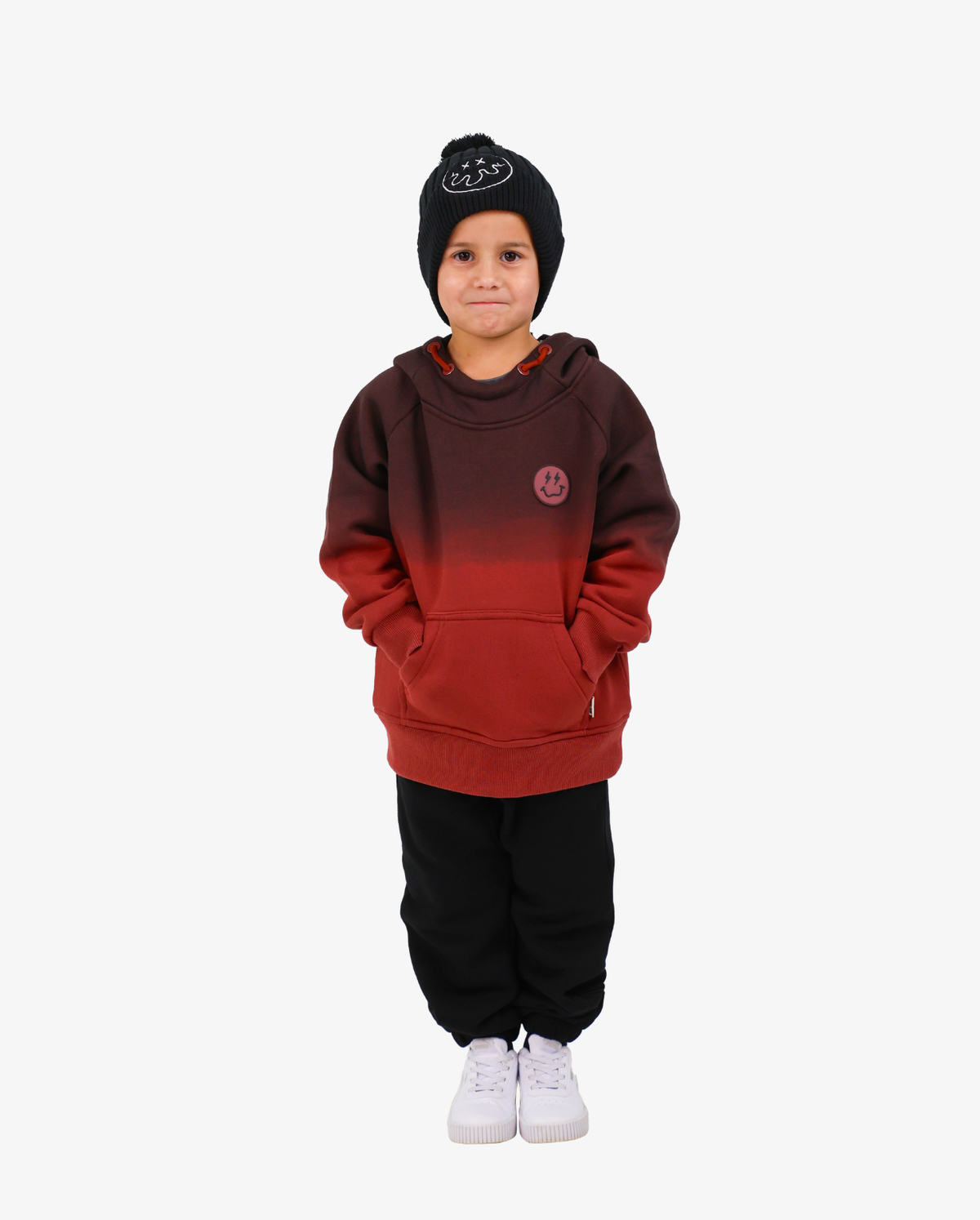 Smiley Dip Dye Hoodie