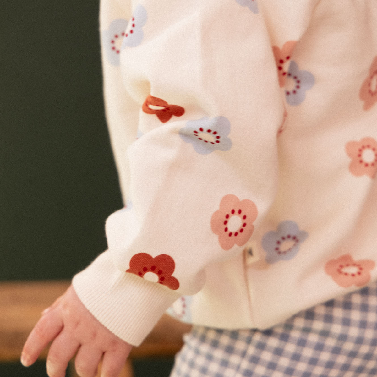 Emerson Sweater || Flora Stamp Print