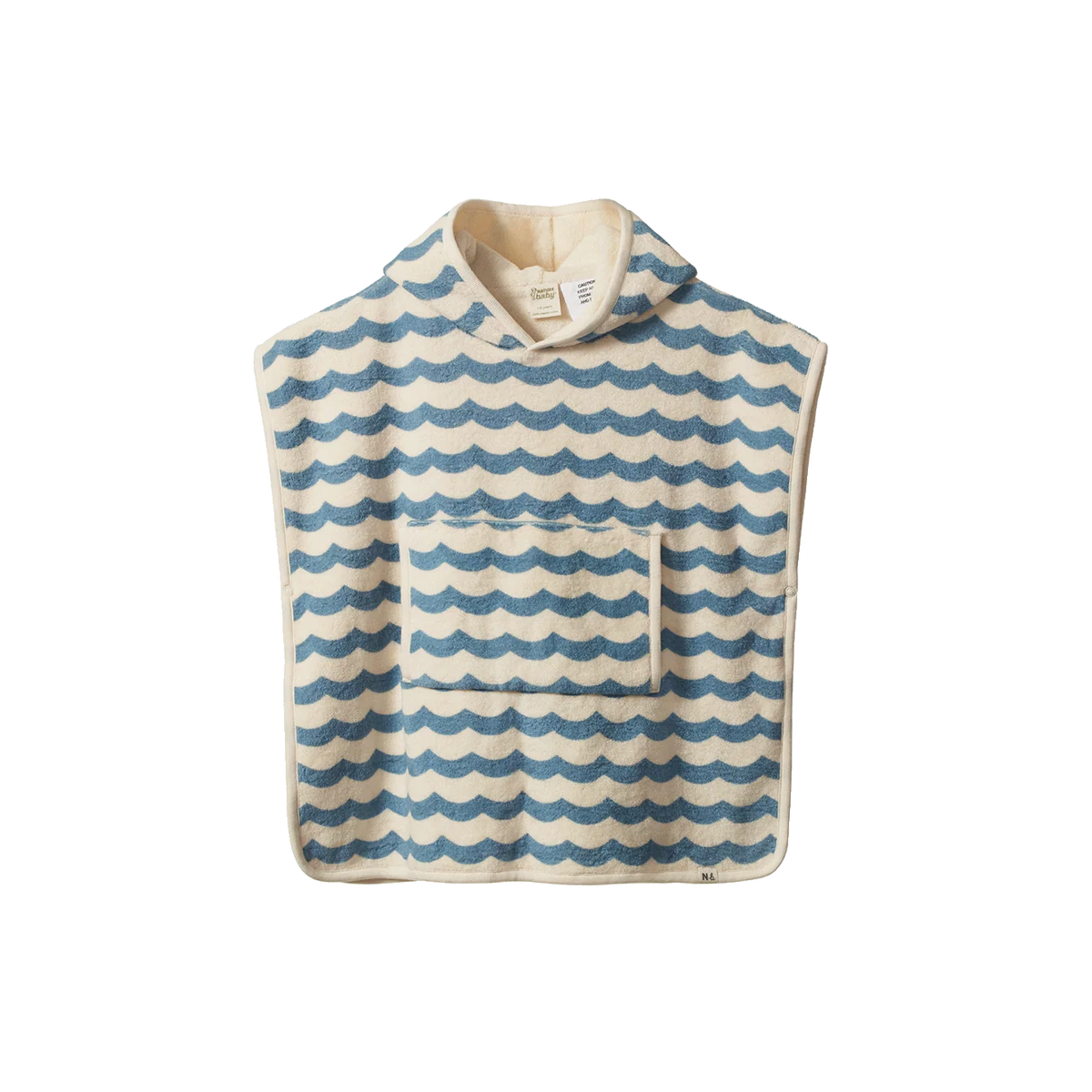 Poncho Towel || Waves Print