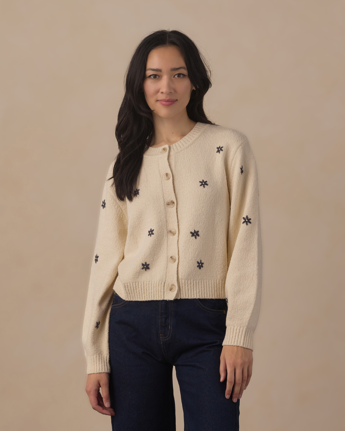Womens Cheyenne Cardigan || Midnight Daisies