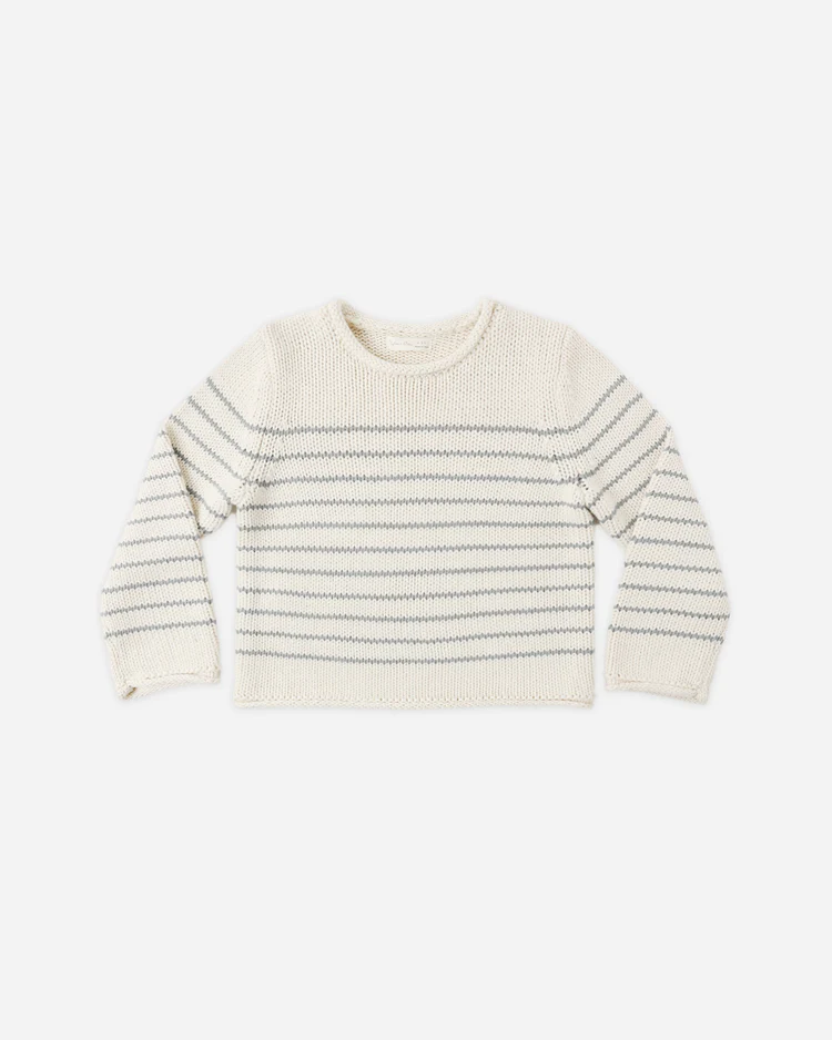 Jacques Sweater || Sea Green Stripe