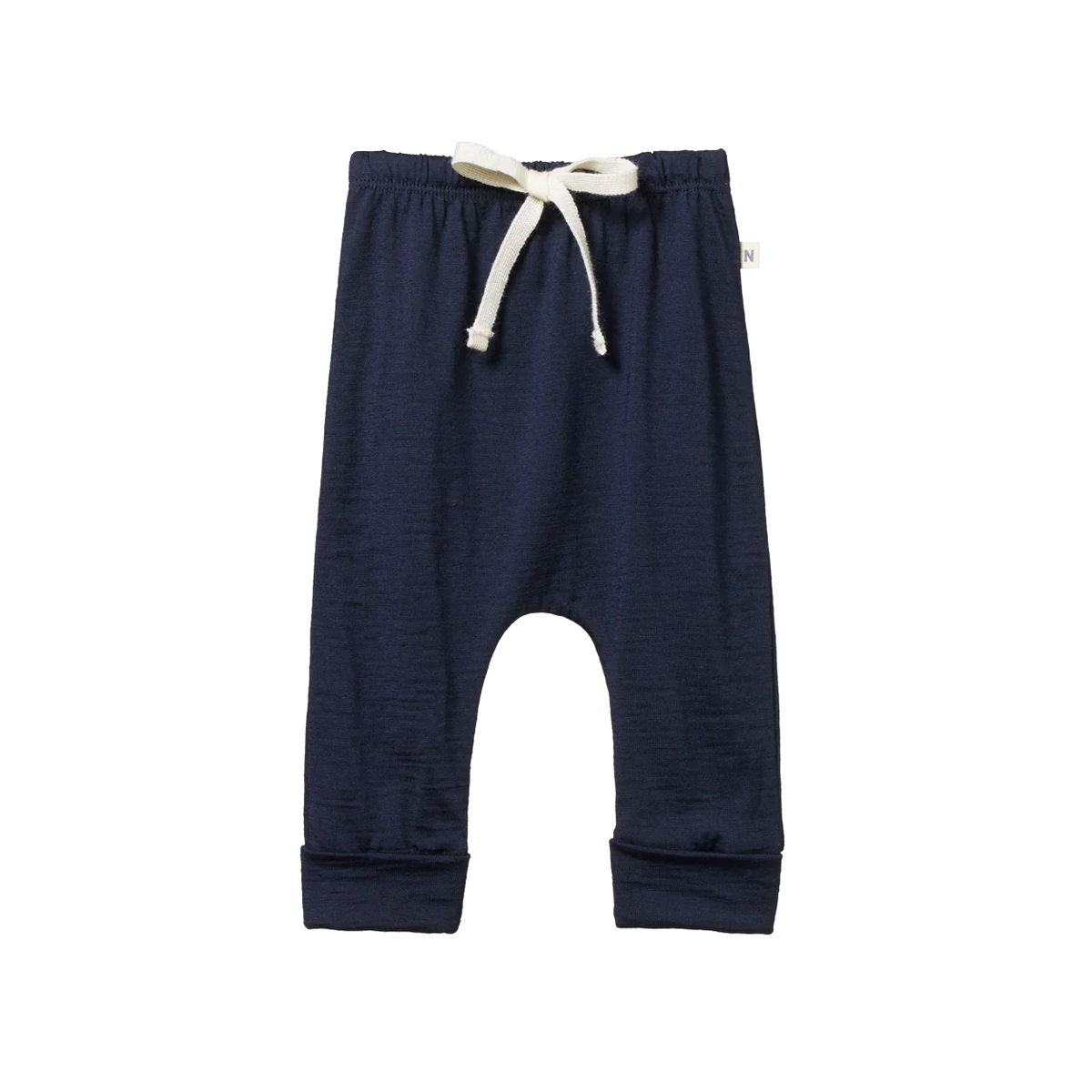 Merino Drawstring Pant || Navy