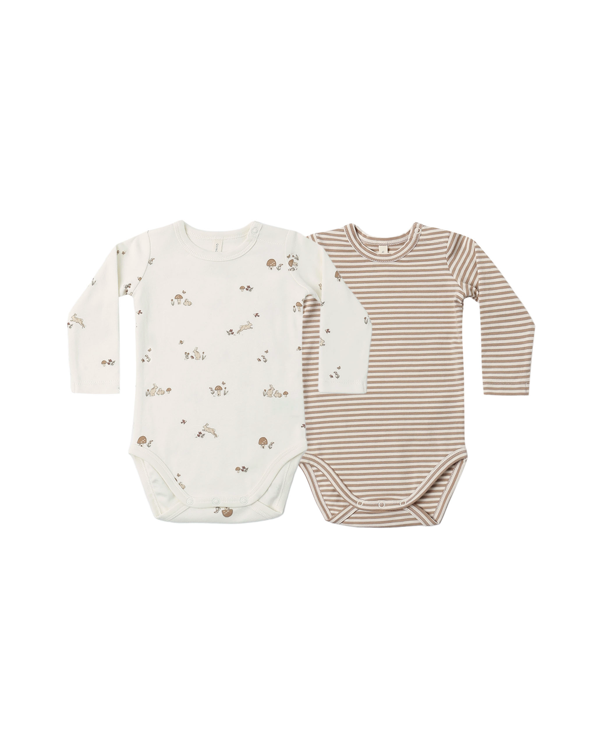 Jersey Bodysuit 2 Pack || Bunnies/Almond Stripe