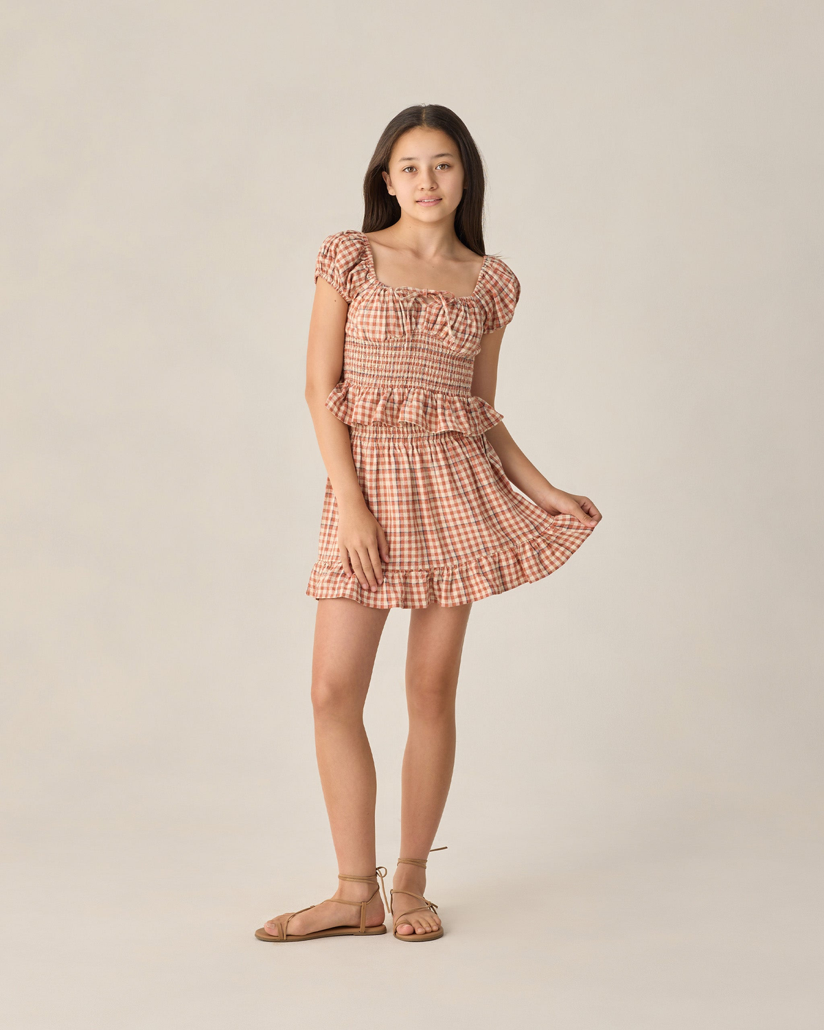 Teen Jess Mini Skirt || Poppy Gingham
