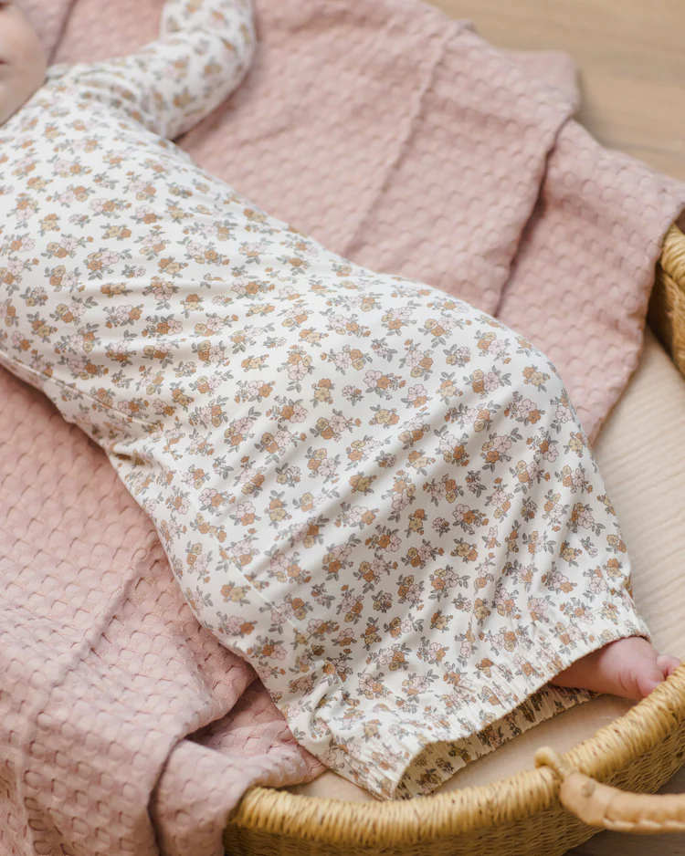 Bamboo Baby Gown + Hat || Wildflower