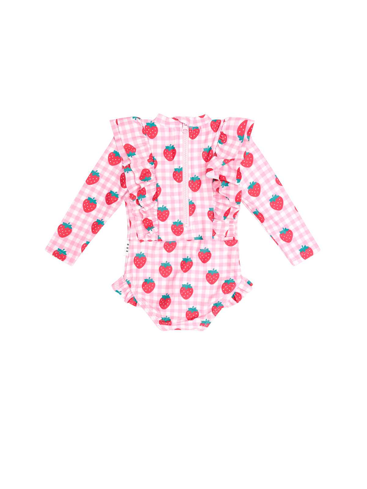 Strawberry Frill Check Swimsuit