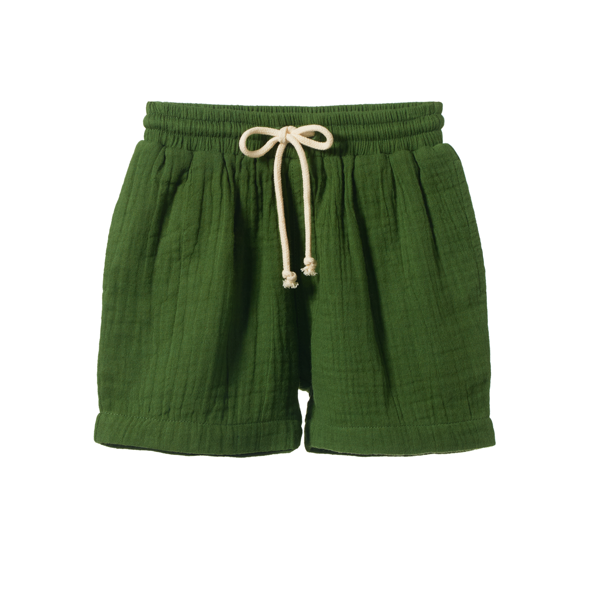 James Shorts Muslin || Fir Green