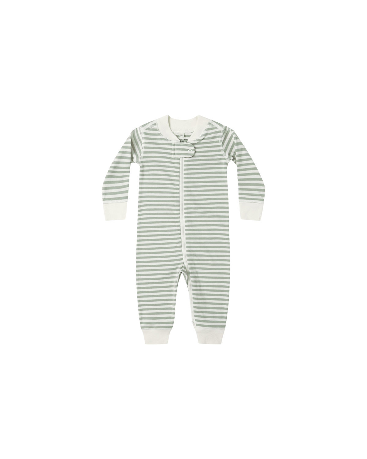 Zip Long Sleeve Sleeper || Fern Stripe