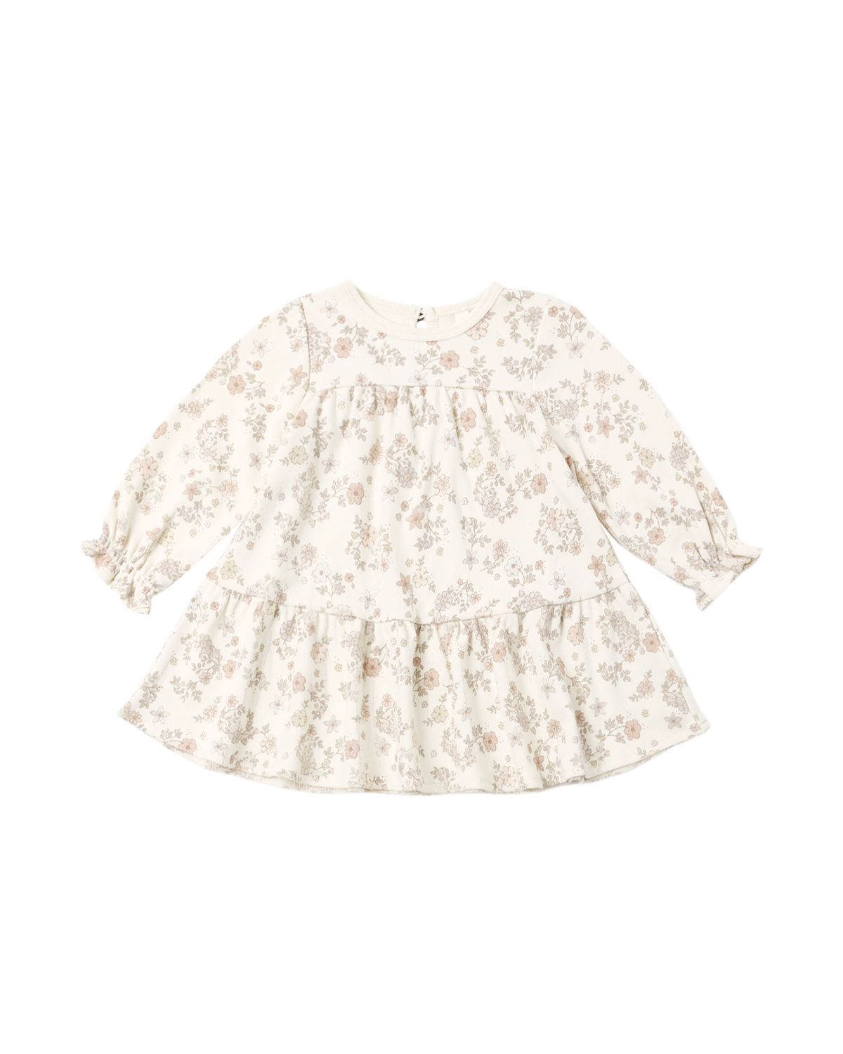 Tiered Jersey Dress || Floral Vine