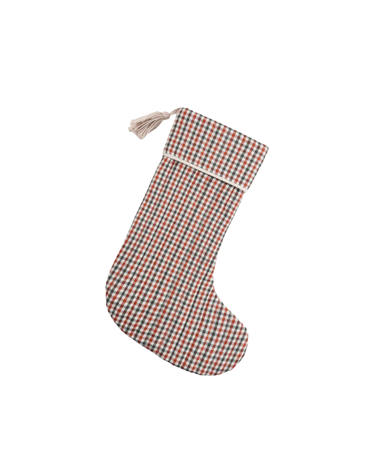 Christmas Stocking || Holiday Gingham