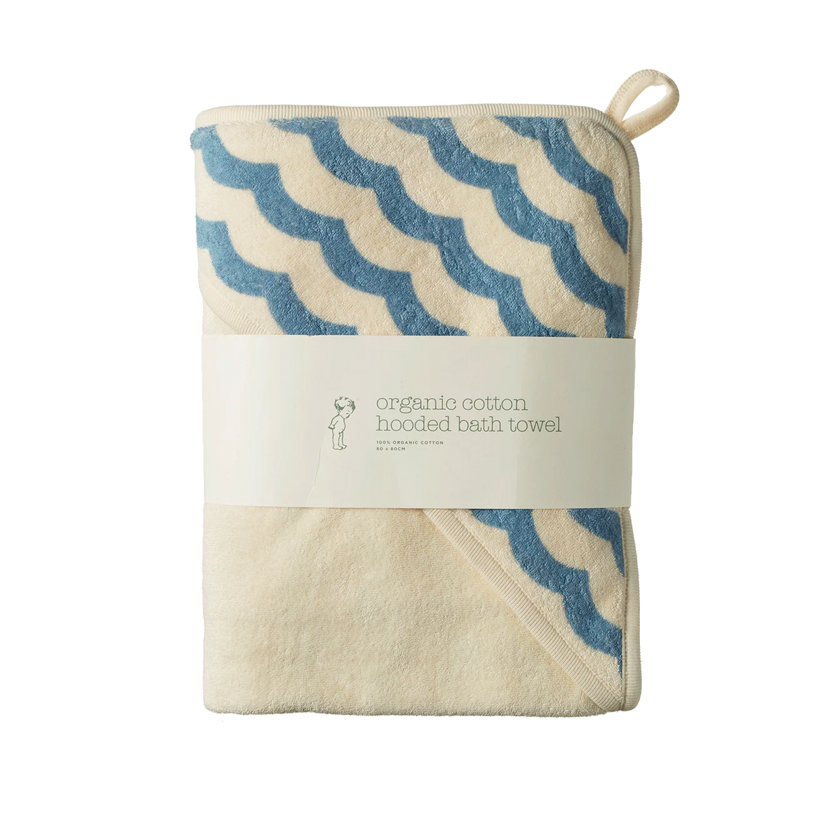 Hooded Towel || Waves Print