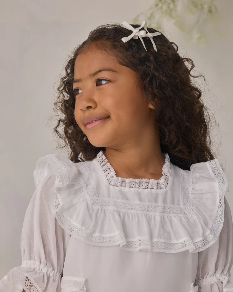Mini Satin Ribbon Bows || Pearl/Ivory