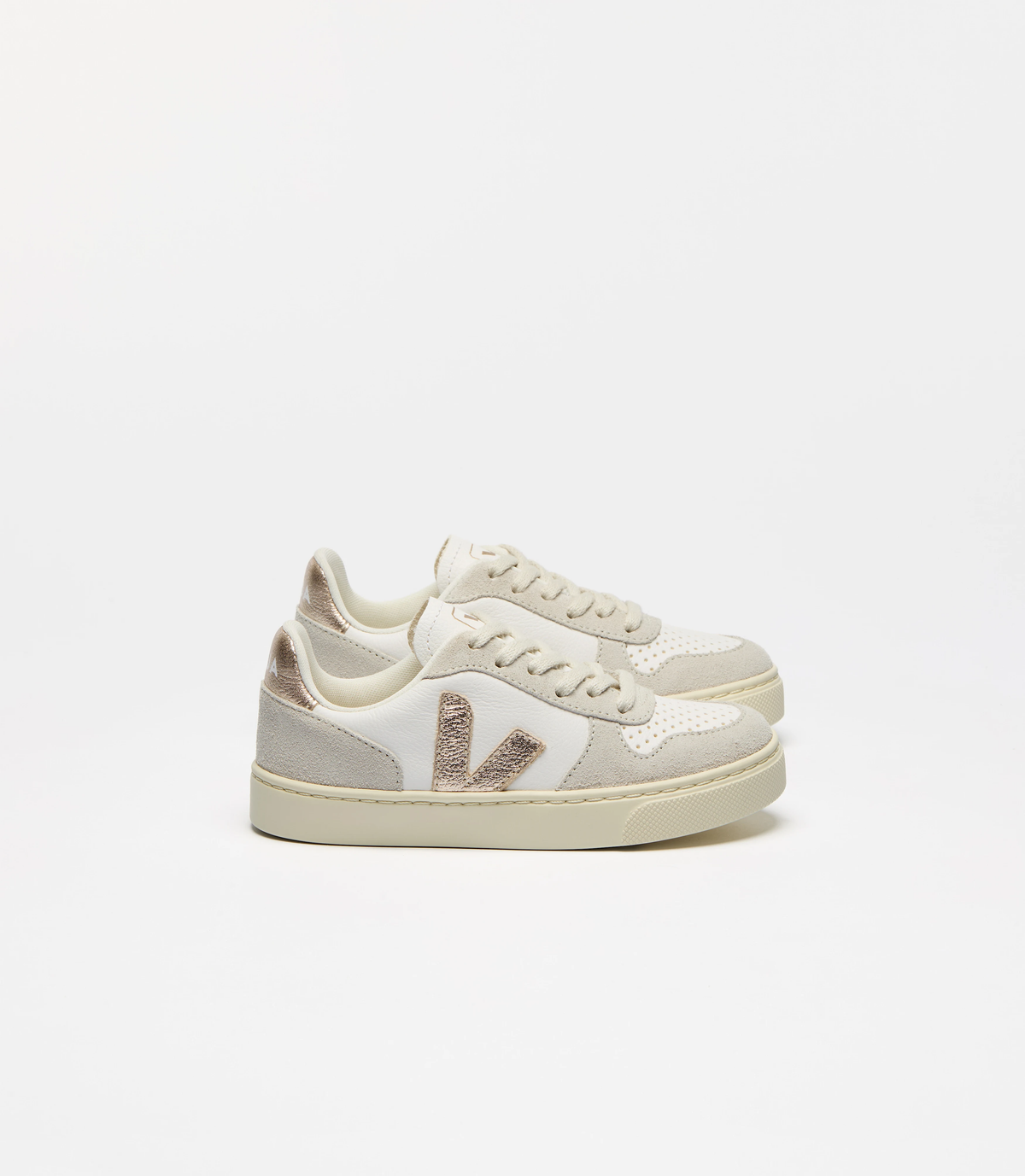 V10 Leather Sneaker || Extra White/Plantine