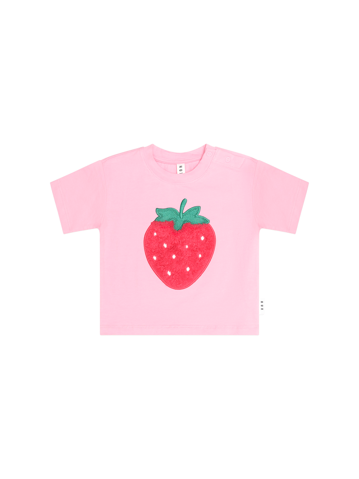 Furry Strawberry Slouchy Tee || Strawberry Creme