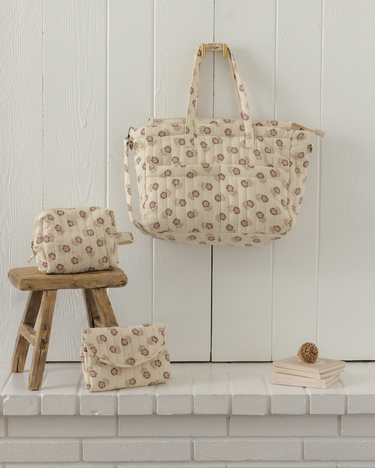 Diaper Bag + Changing Pad Set || Fall Floral