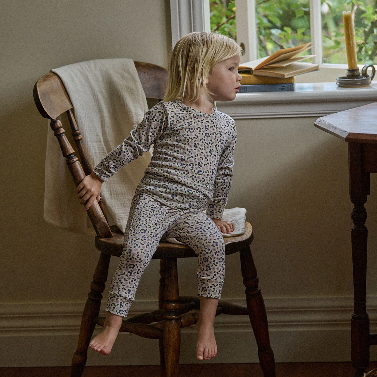 Merino Essential Pyjamas 2PC || Briarwood Lilac