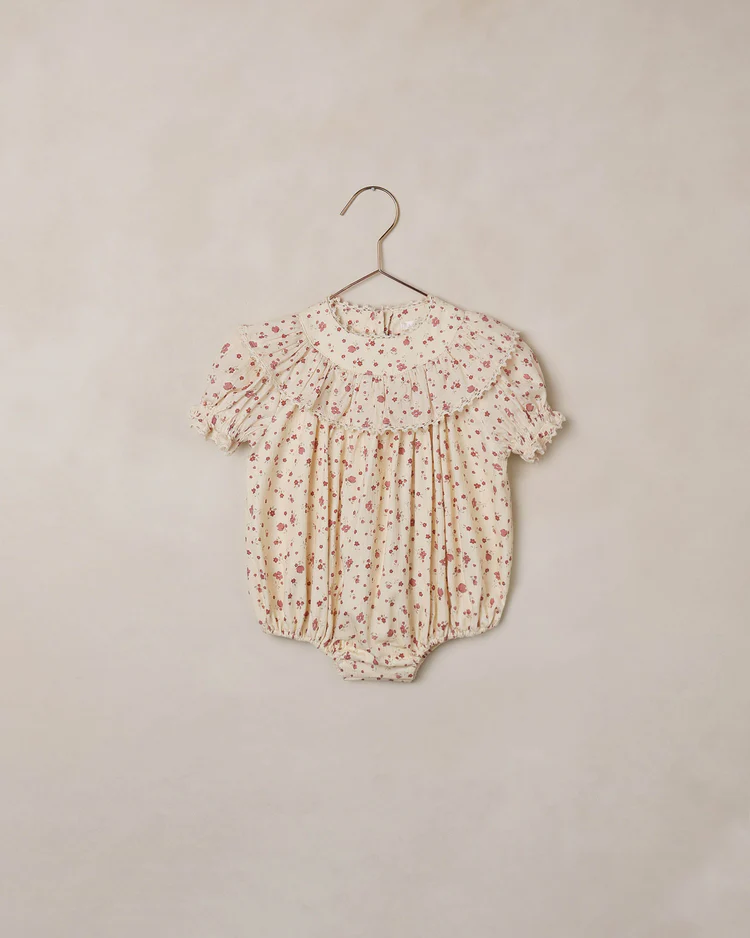 Eva Romper || Red Floral