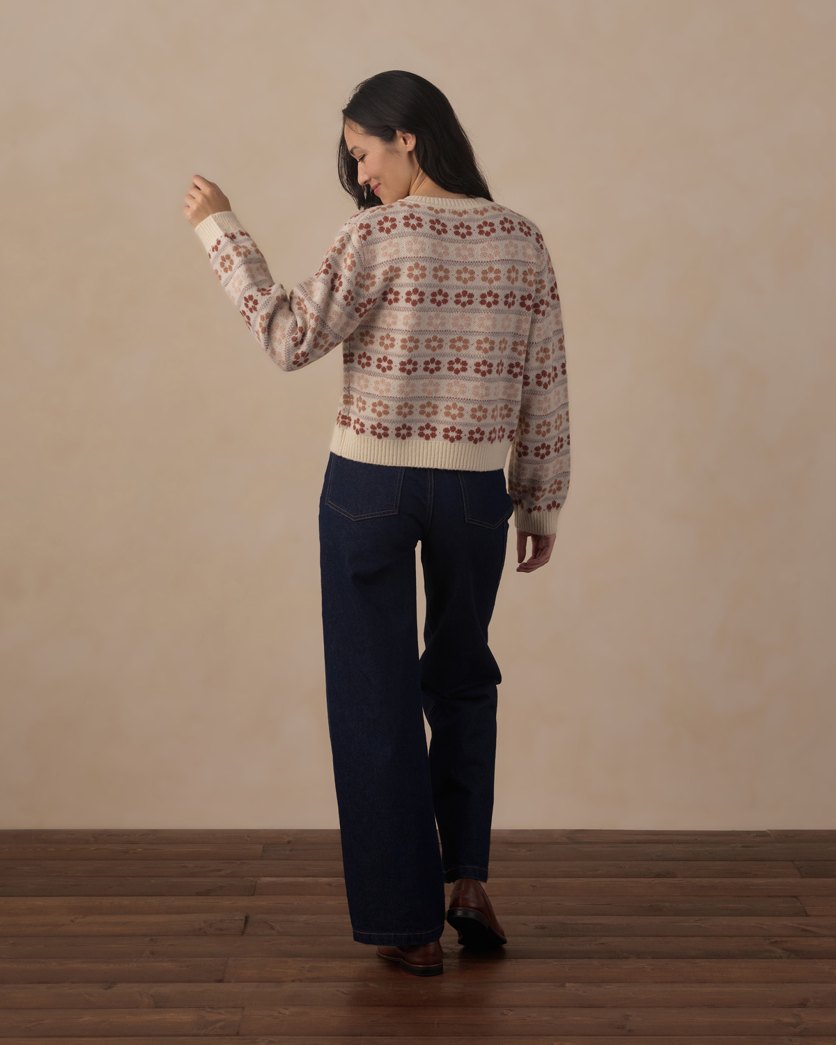 Womens Cheyenne Cardigan || Flower Fair Isle