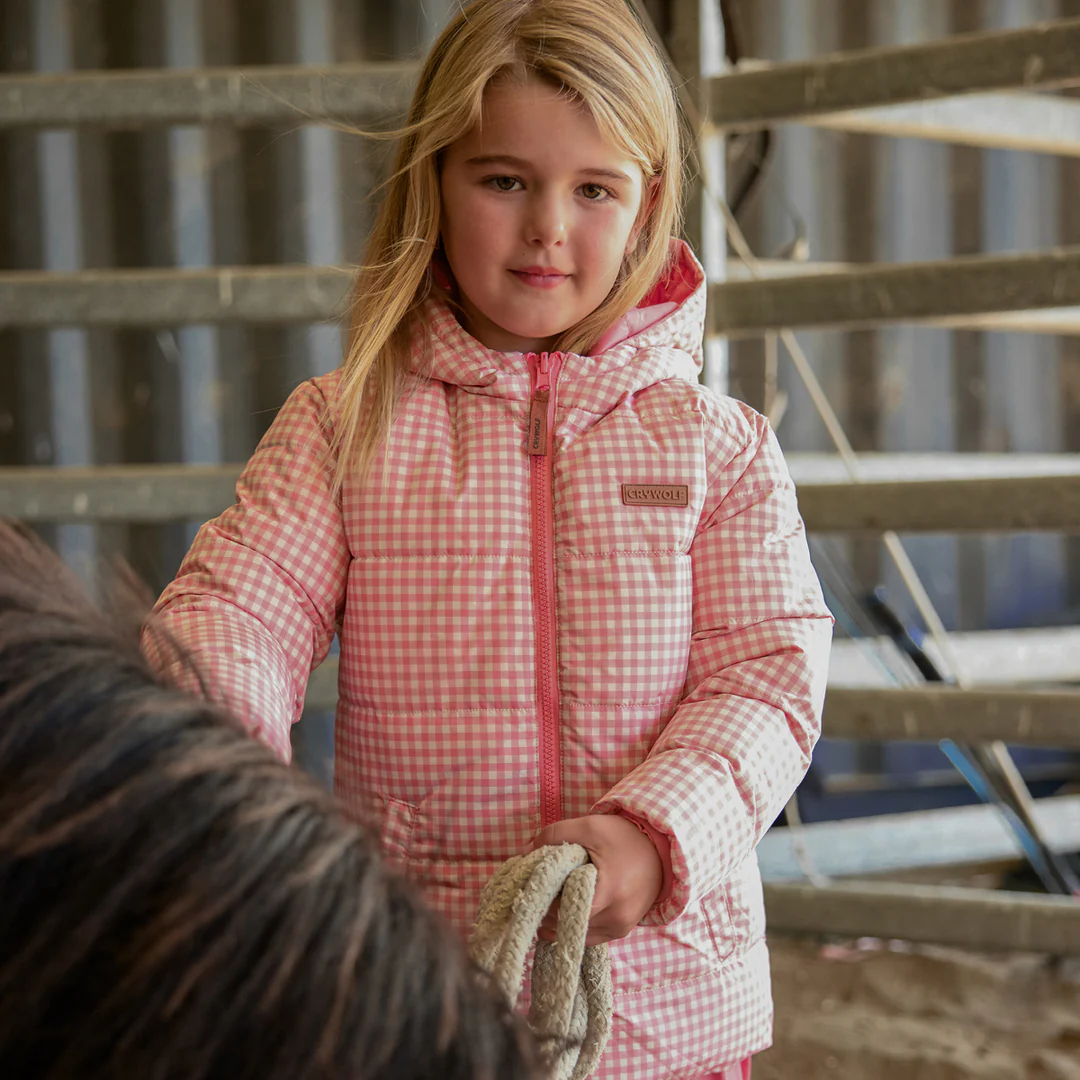 Reversible Eco Puffer || Rose Gingham