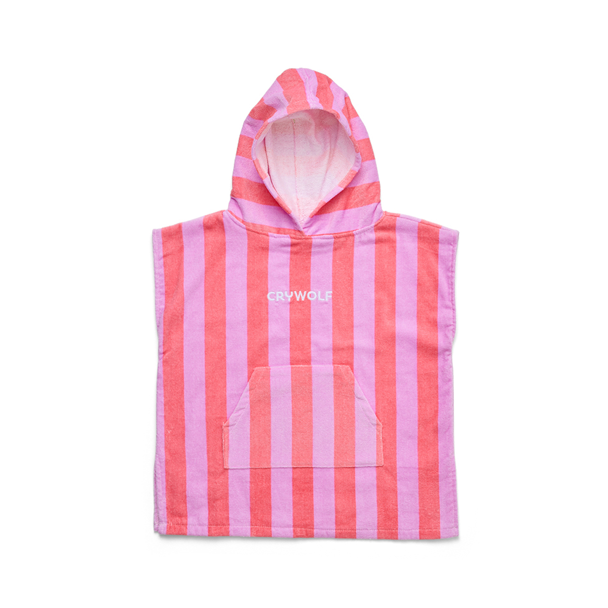 Hooded Towel || Flamingo Stripe